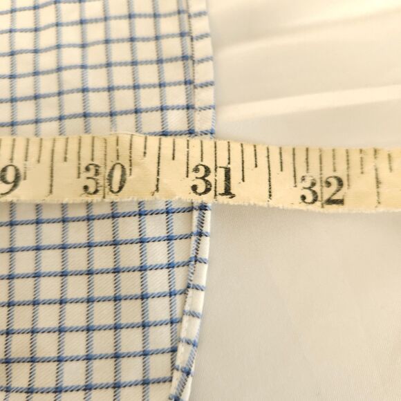 Jos A Bank 1905 Mens 17-34 Non Iron Tailored Fit Plaid Button Down Dress Shirt - Picture 6 of 6